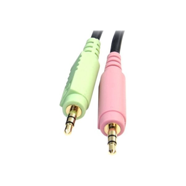 KVM-switch kabel med DisplayPort®USB 4 i 1,8 m med lyd og mikrofon - STARTECH