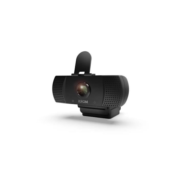 Webcam - KAM - Kam - 1080P FHD - Indbygget mikrofon - USB Sort