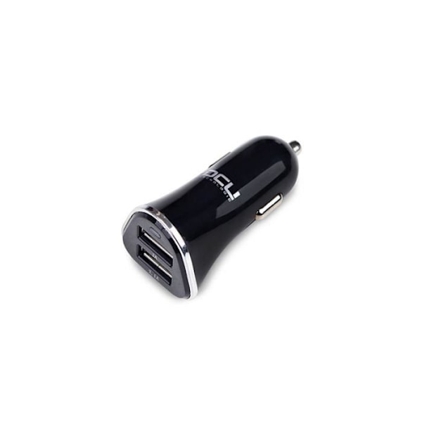 Auton laturi - Ei määritelty - 2xUSB - Alumiini - 3.1A - Musta musta