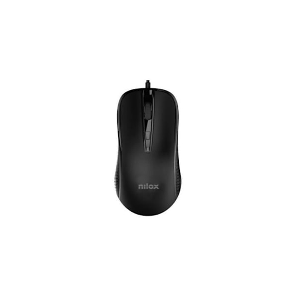 USB mus med kabel - NILOX - Sort - Optisk teknologi Sort