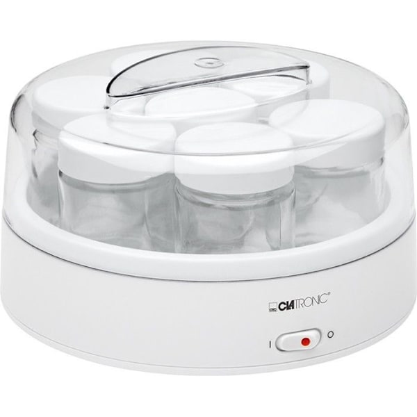 Jogurtti-makeri - CLATRONIC - JM 3344 - 7 purkkia - 160 ml - Valkoinen Vit