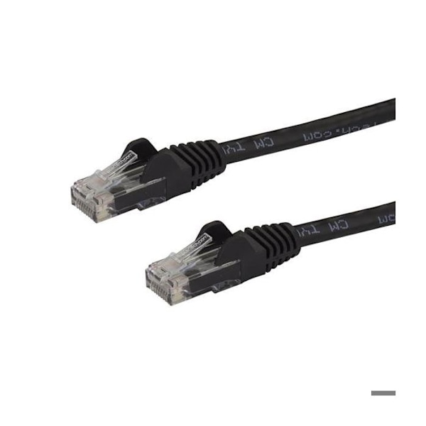 STARTECH Cat6 Gigabit UTP verkkokaapeli - Koukkuton - 10 m - Anti-Snag RJ45 Ethernet-johto - Uros / Uros Patch Cable - Musta
