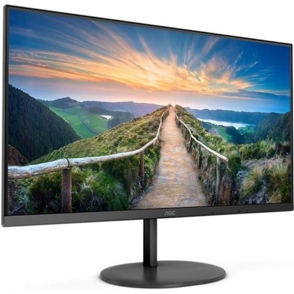 PC-skärm - AOC Q24V4AE - 24" QHD - VA-panel - 4 ms - 75Hz - HDMI / DisplayPort Svart