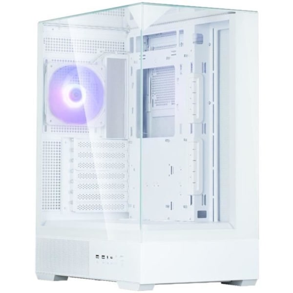 PC-kotelo - ZALMAN - P40 Prism - Ilman virtalähdettä - Keskikoko - ATX-muoto - Valkoinen