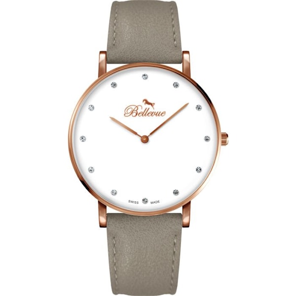 Dameur - Bellevue - B56 - Quartz - 40mm - Metal - Chic grå/vit