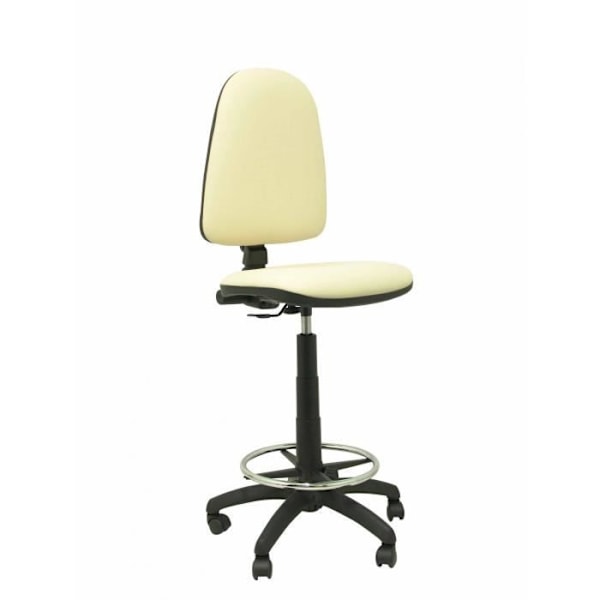 Ergonominen taburetti PIQUERAS Y CRESPO Modelo Ayna - Korkeussäädettävä ja restapiet - Värillinen crema