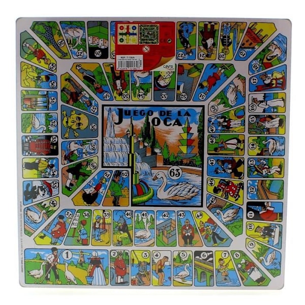 Lautapeli - T138/A - Parcheesi ja Kyykkä - Käännettävä - Puiset - Lapsille Trä
