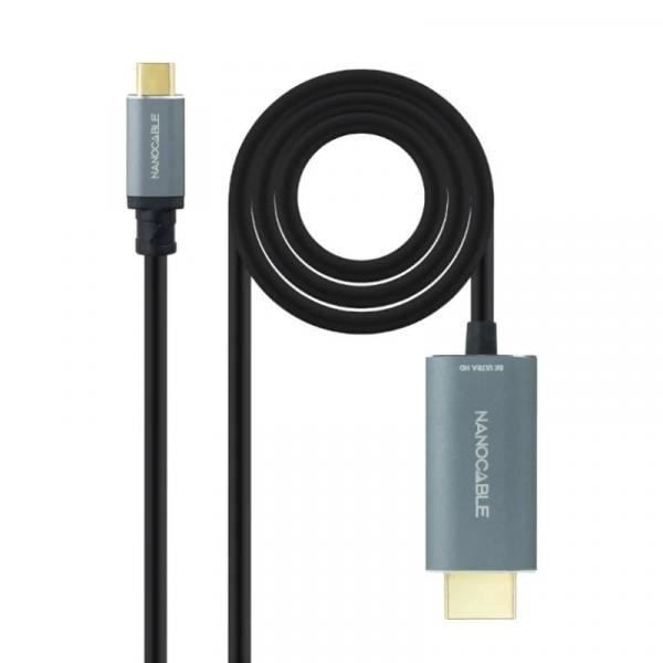 Nanokaapeli 10.15.5162. Kaapelin pituus: 1,8 m, Liitin 1: USB Type-C, Liitin 2: HDMI Type A (vakio). Todistukset