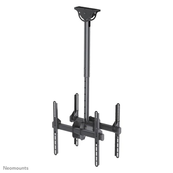 Stödplafond NEWSTAR NM-C440DBLACK för platt skärm - Svart - 2 LCD-skärmar - Lutat - Upp till 400 x 400 mm
