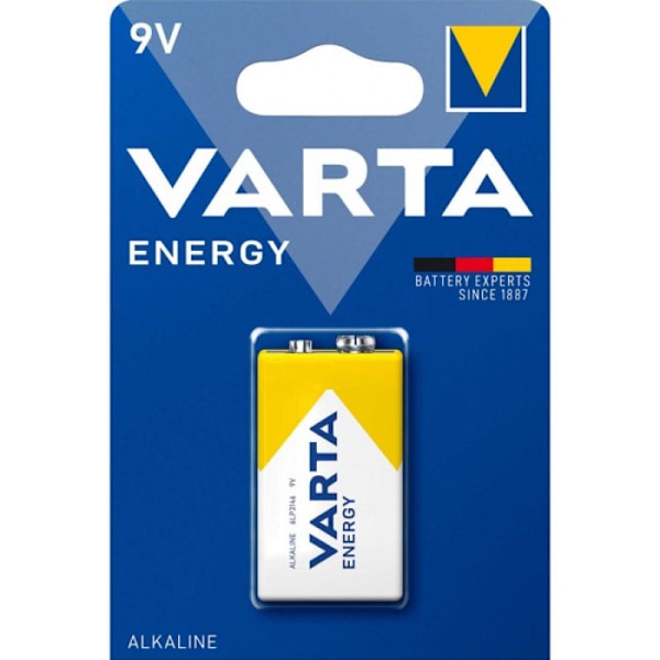 VARTA-paket med 1 9V alkaliskt batteri (6LR61)