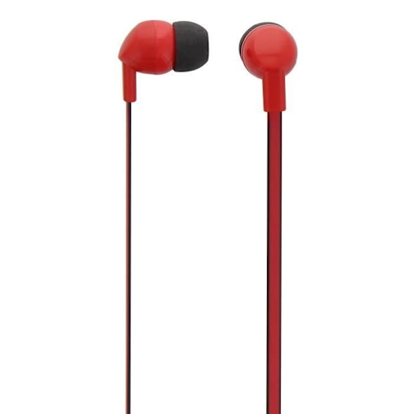 TNB BE COLOR - In-ear kuulokkeet integroidulla yleismikrofonilla - Punainen ja musta röd och svart