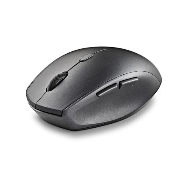 NGS BEE BLACK: Ergonomisk trådlös mus med tysta knappar. Justerbar DPI: 800/1200/1600. Högerhänt. Plug & Play. Färg Svart