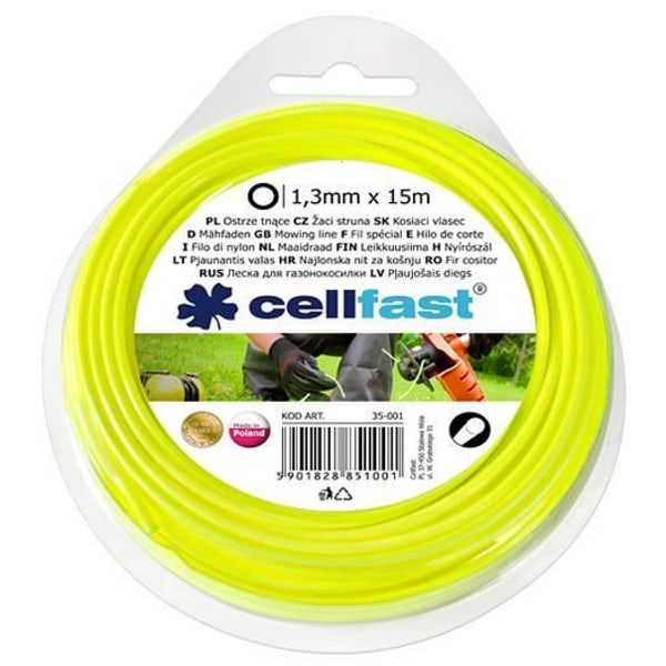 Pyöröleikkuujohto ruohonleikkurille ja niittolaitteelle 3,0 mm x 15m