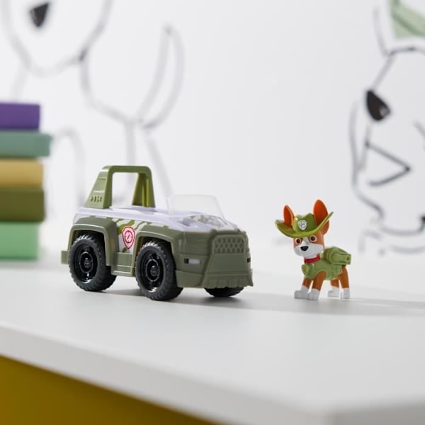 SPIN MASTER KØRETØJ + FIGURINE TRACKER La Pat' Patrouille Flerfärgad