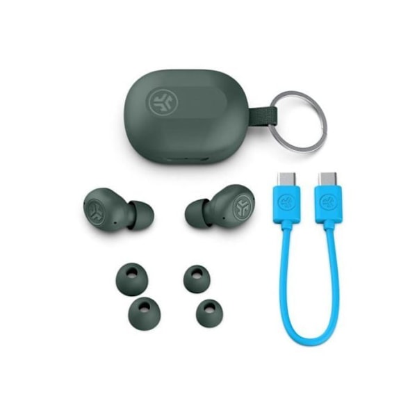 Trådlösa hörlurar - JLAB AUDIO - JBuds Mini - Batteritid 20h - ENC-mikrofoner - Multipoint Sagegrön