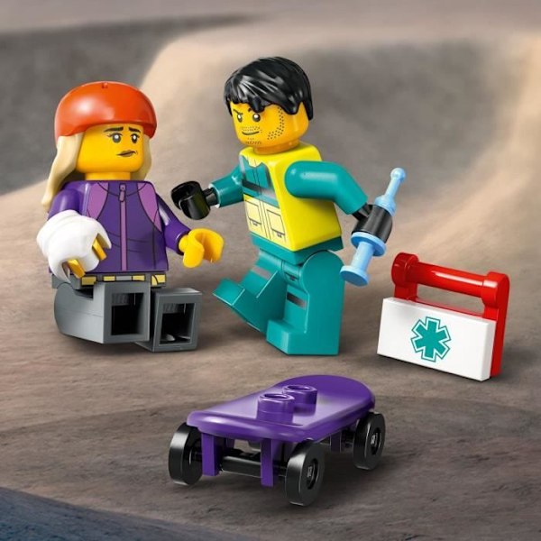 LEGO City 60451 Emergency Ambulance – Byggelegetøj til drenge fra 5 år og opefter Flerfärgad