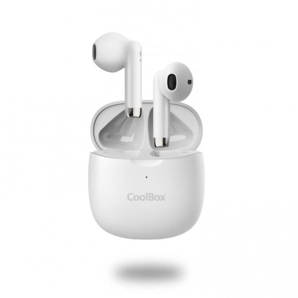 Langattomat kuulokkeet - COOLBOX - TWS-01 - Bluetooth - In-ear - 44 g Vit