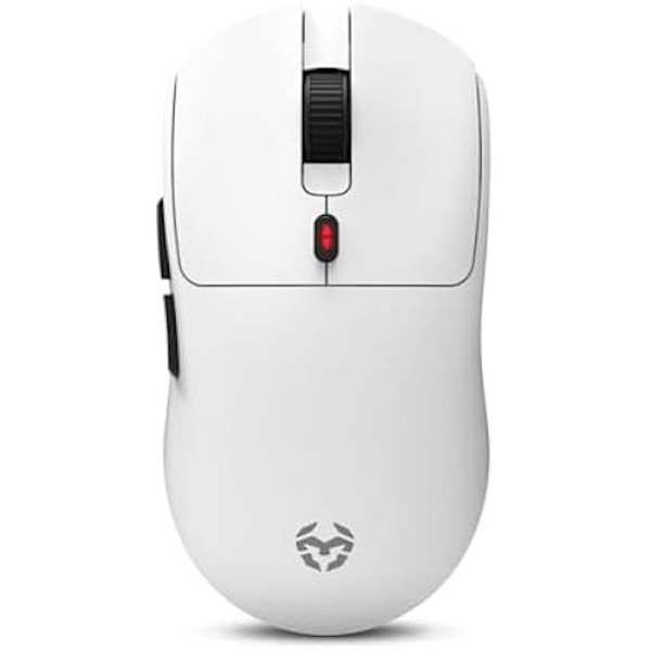 Gamingmus - KROM - KLEVER Vit - Ultralätt 55g - 10000 DPI optisk sensor - 6 knappar Vit