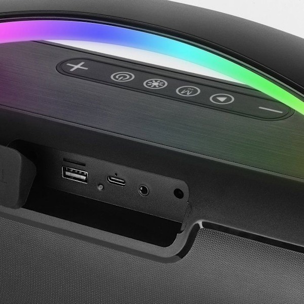 Bluetooth-högtalare - Mars Gaming - MS-PULSE - 50W RMS - Ultra-Bass - Handsfree Svart