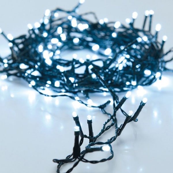 Lysende guirlande - NO NAME - 560 LED - Kold hvid - 1400cm - 8 lysmønstre Blanco Frío