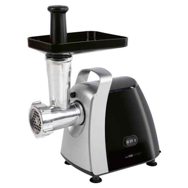 1000W Liha-mylly Clatronic FW3803-Ruostumaton teräs/Musta Rostfritt/svart