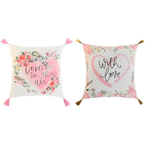 Tyyny - HOME ESPRIT - 2 kpl setti - Monivärinen - 45 x 45 cm - Sisäkäyttöön Flerfärgad