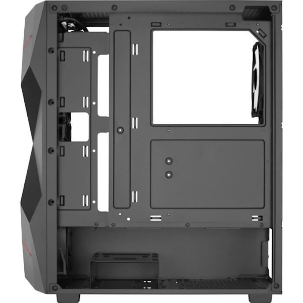 PC-kotelo - AEROCOOL - Volcan G v1 (Musta) - Keskikokoinen - ATX-muoto - Ilman virtalähdettä
