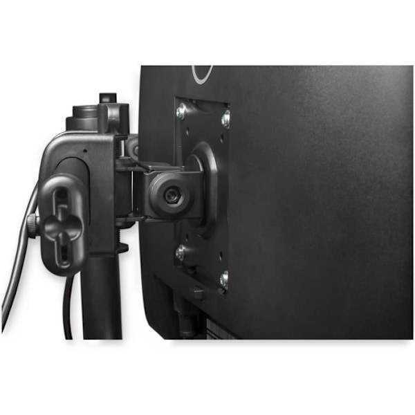 Arm til pc-skærm med to skærme med skrivebordsmontering - STARTECH.COM - ARMBARDUOG - VESA-støtte 13-27 tommer - Sort