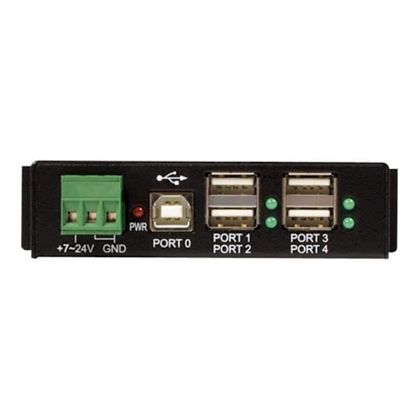 4-Port Industrial USB 2.0 Hub - STARTECH - Vägg-/DIN-skena