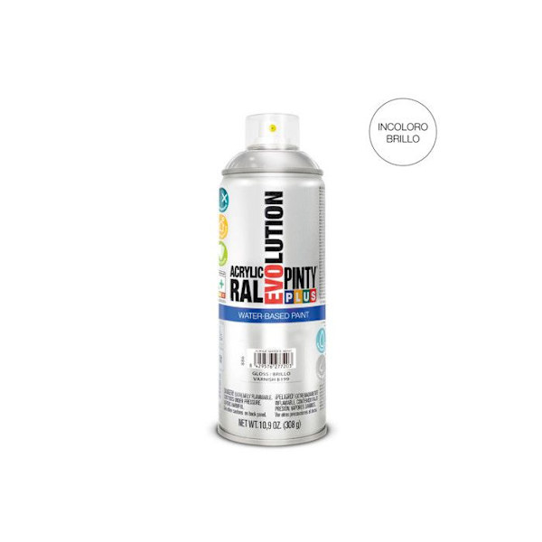 Pintyplus Evolution Vattenbaserad Sprayfärg 520cc B199 Blank Lack Lysande