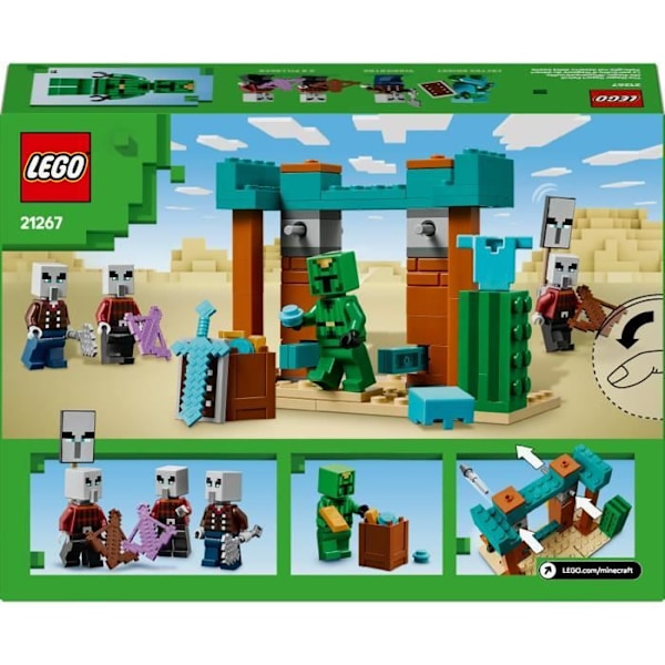 LEGO Minecraft 21267 The Desert Illageois Patrol - Byggespil fra 7 år Flerfärgad