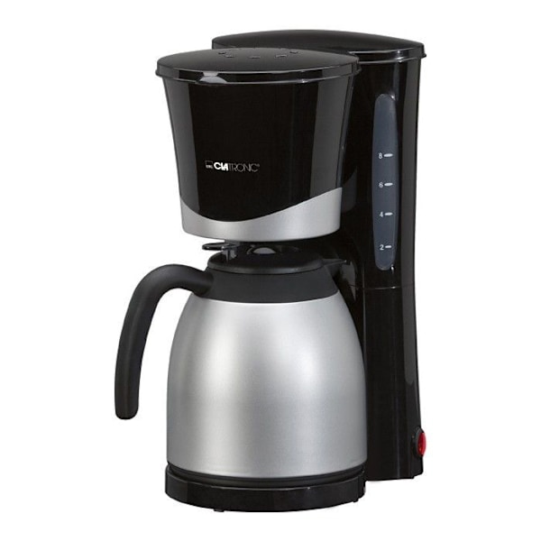 Kaffemaskine - CLATRONIC - KA 3328 - 2x1L - Sort - Filter - 870W Svart och rostfritt stål