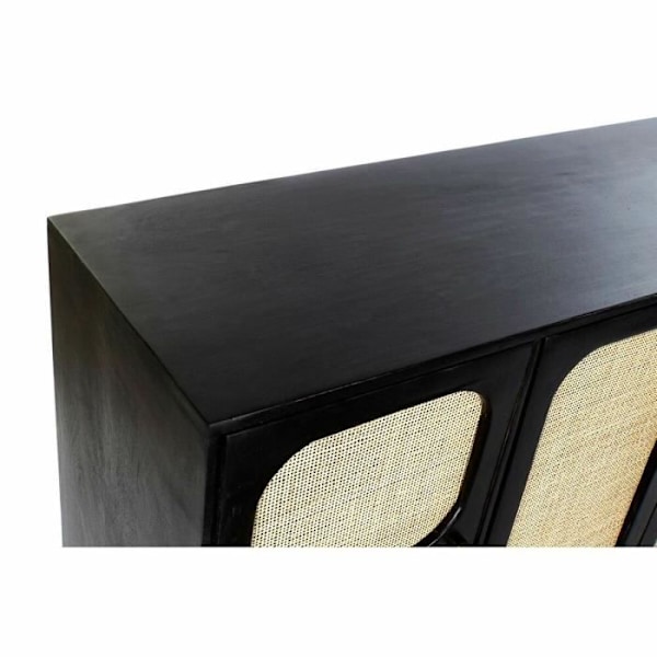 luonnonmusta buffetrottinki mangopuu (150 x 40 x 78 cm)