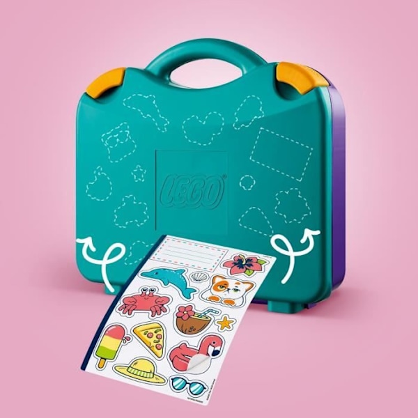 LEGO Friends 42672 Den kreativa strandresväskan - Byggspel för tjejer från 5 år och uppåt Flerfärgad