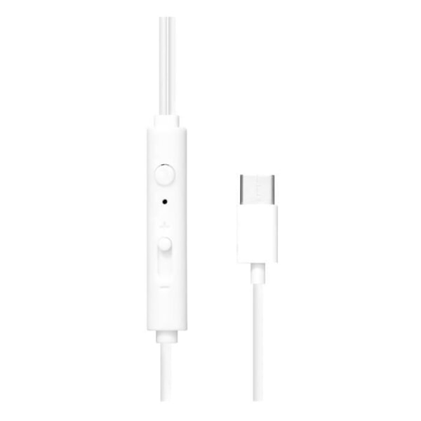 Typ-C hörlurar - T'nB - Semi-in-ear - Vit - Volymkontroll - Universal mikrofon Vit
