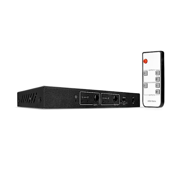 HDMI Matrix 2x2 - Lindy - 38302 - 4K60 - HDMI Switch - Hvid