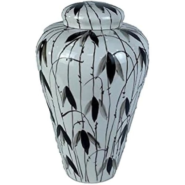 Tibor - DKD Heminredning - Standard - Porslin - Vit och Svart - 23x23x33 cm vit svart