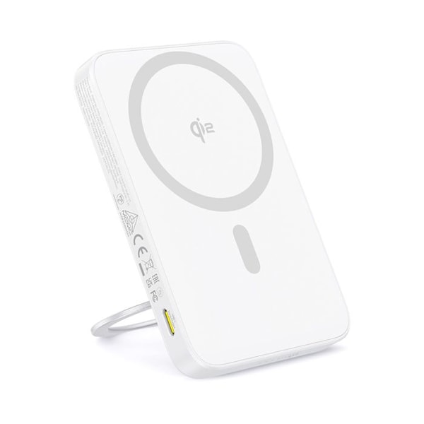 Extern batteri Typ-C, Qi2, 20W, 5000mAh, med Typ-C kabel - Baseus PicoGo (P10076800213-01) - Vit