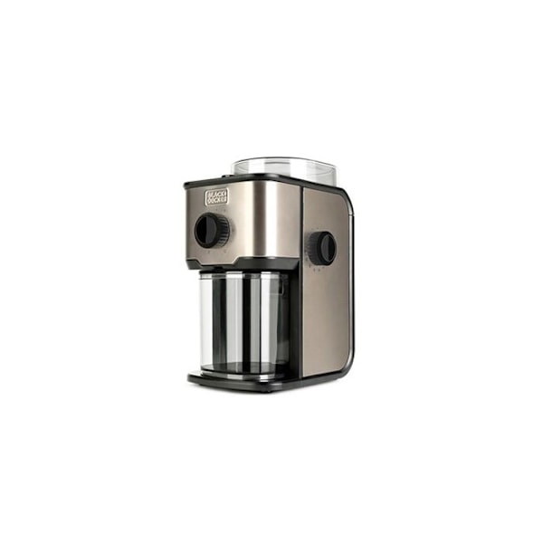 Sähkökahvimylly - Black+Decker - BXCG151E - 150 W - 12 kuppia - Ruostumaton teräs stål, svart