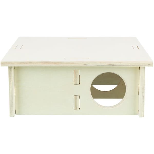 Fällbar hus med 4 rum 30 × 12 × 30 cm för stora hamstrar, degus - Trixie beige