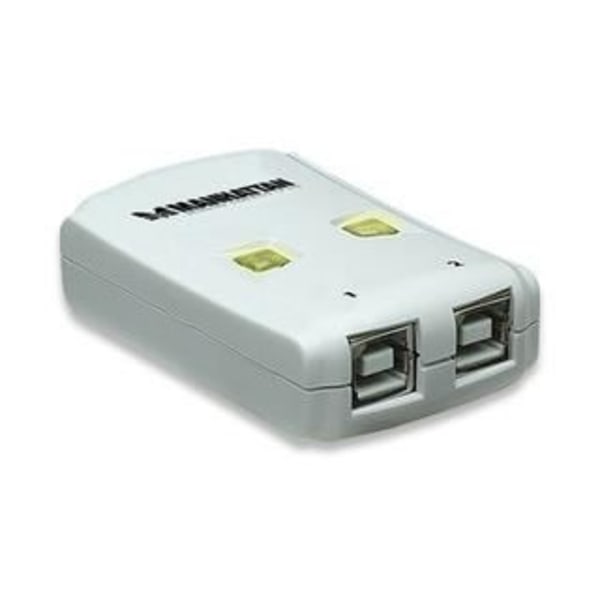 USB-kytkin - MANHATTAN - 162005 - 2 porttia - 1,5m - Ylijännitesuojaus