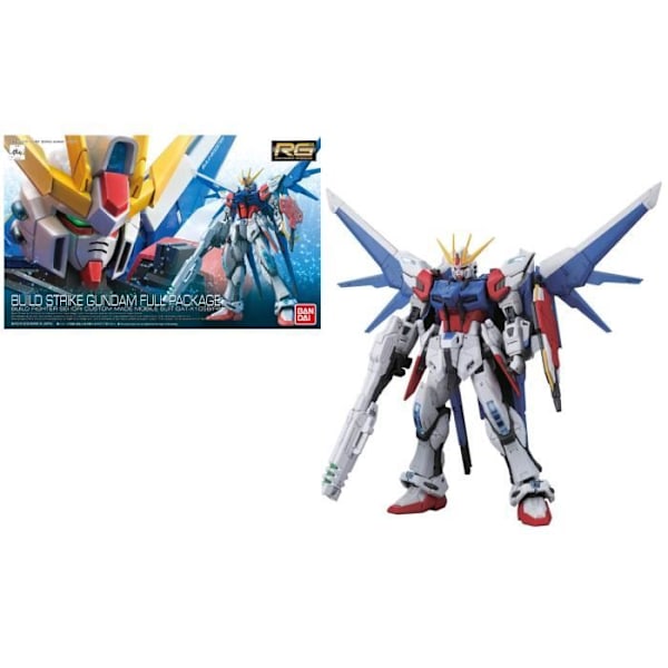Gundam Build Fighters Model Kit - Bandai - RG 1-144 - Build Strike Full Pack Gjuten i färg