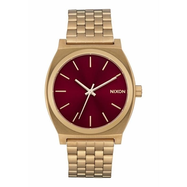 Kello - Nixon - Time Teller - Kulta/viininpunainen auringonsäde - Vedenkestävyys 10 ATM - Kvartsikoneisto Guld/oxblood solstråle