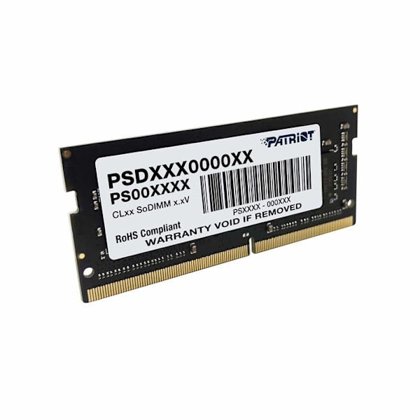 Patriot Memory 8GB DDR4 2400MHz, 8 GB, 1 x 8 GB, DDR4, 2400 MHz, 260-pin SO-DIMM, Grøn