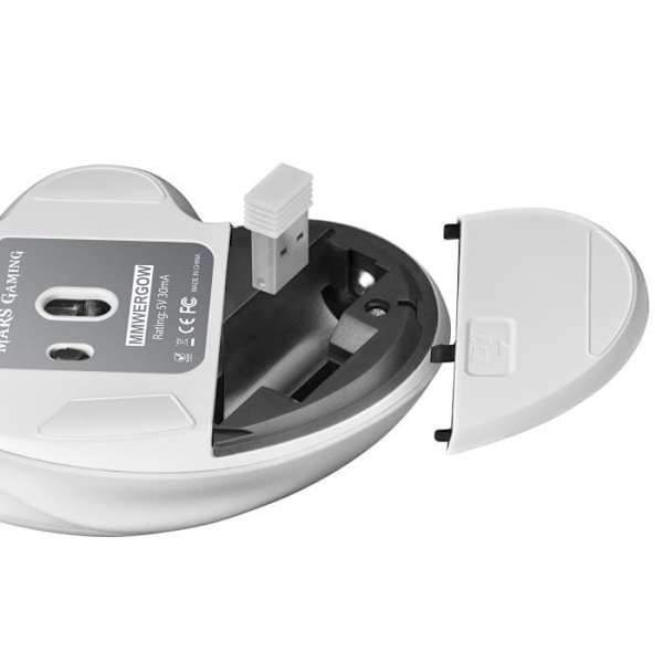 Trådløs gaming-mus - Mars Gaming - MMWERGOW - Ergonomisk - 3200 DPI - Kompatibel med PS4/PS5/XBOX/PC/Mac Vit