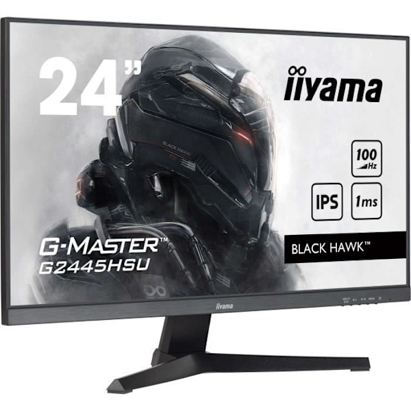PC-skärm - IIYAMA - G2445HSU-B2 - 24" FHD - IPS - FreeSync - 100Hz - 1ms - Svart