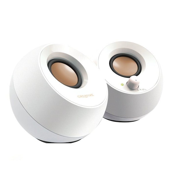 Creative Pebble PC-högtalare - 4,4 Watt - Vit
