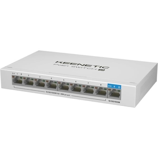 PoE+ kytkin - KEENETIC - KN-4710-01-EU - 8 porttia - 1x uplink - 120W