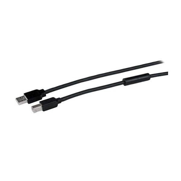 STARTECH.COM Aktiivinen USB A-B -kaapeli - USB A-B -tulostinkaapeli - M/M - 1x USB A -uros, 1x USB B -uros - 15 m - musta
