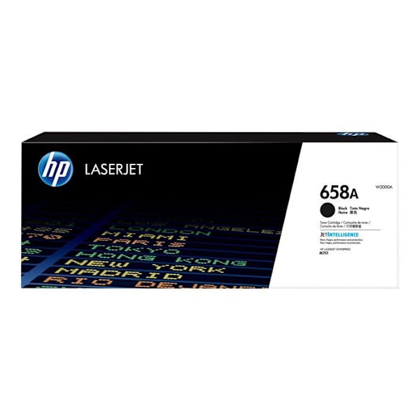 HP LaserJet 658A (W2000A) - musta väriaine (7000 sivua 5 %:lla) (luokka: tulostimen väriaine)